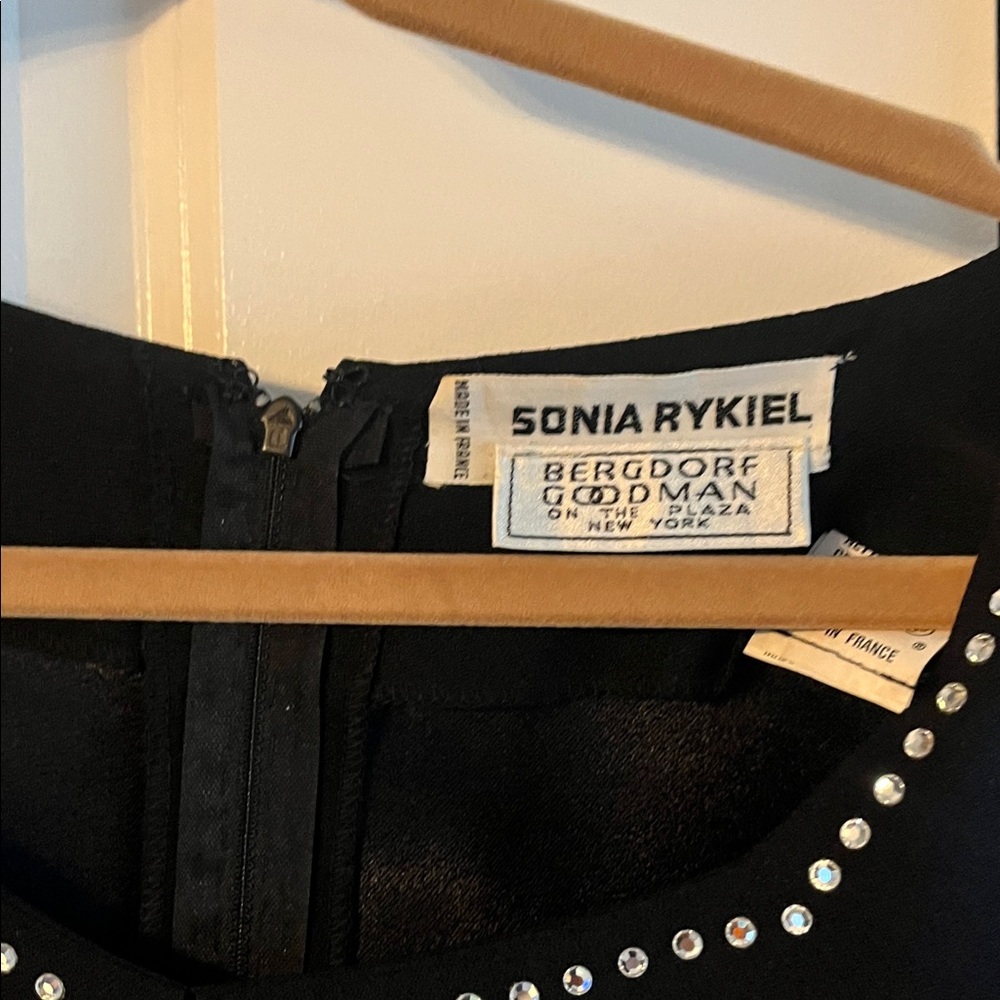 Sonia Rykiel Black dresswith Rhinestone Details
